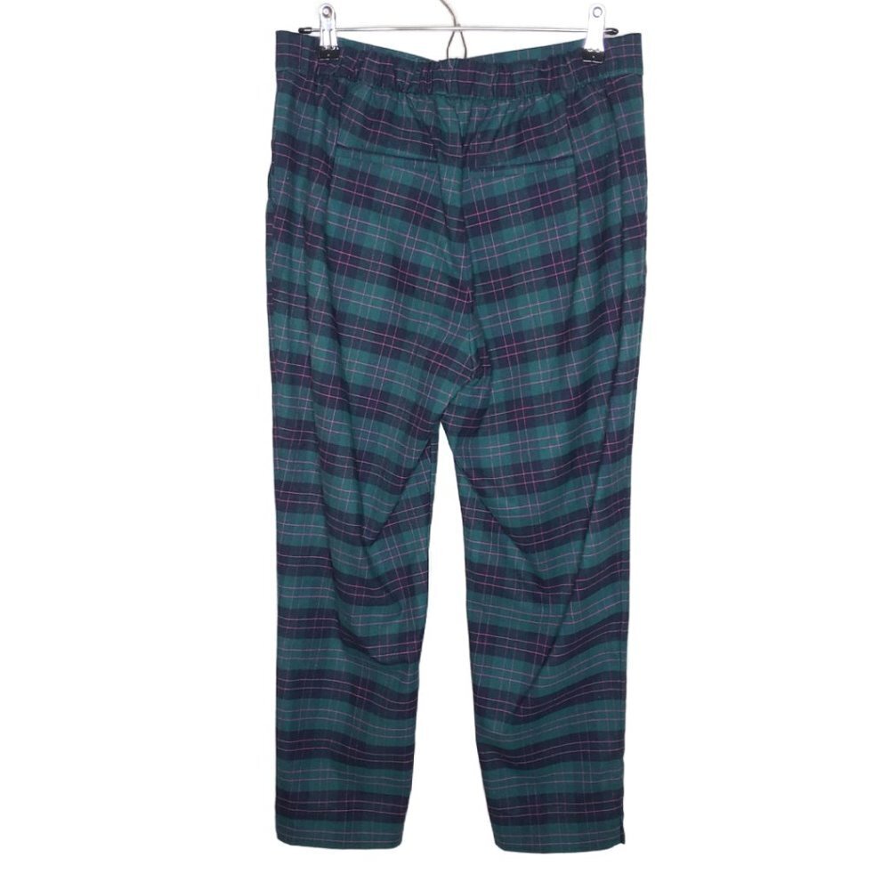 Banana Republic Pink/Green Plaid Academia Ankle Pants Sz 10 (1243) - Picture 5 of 7